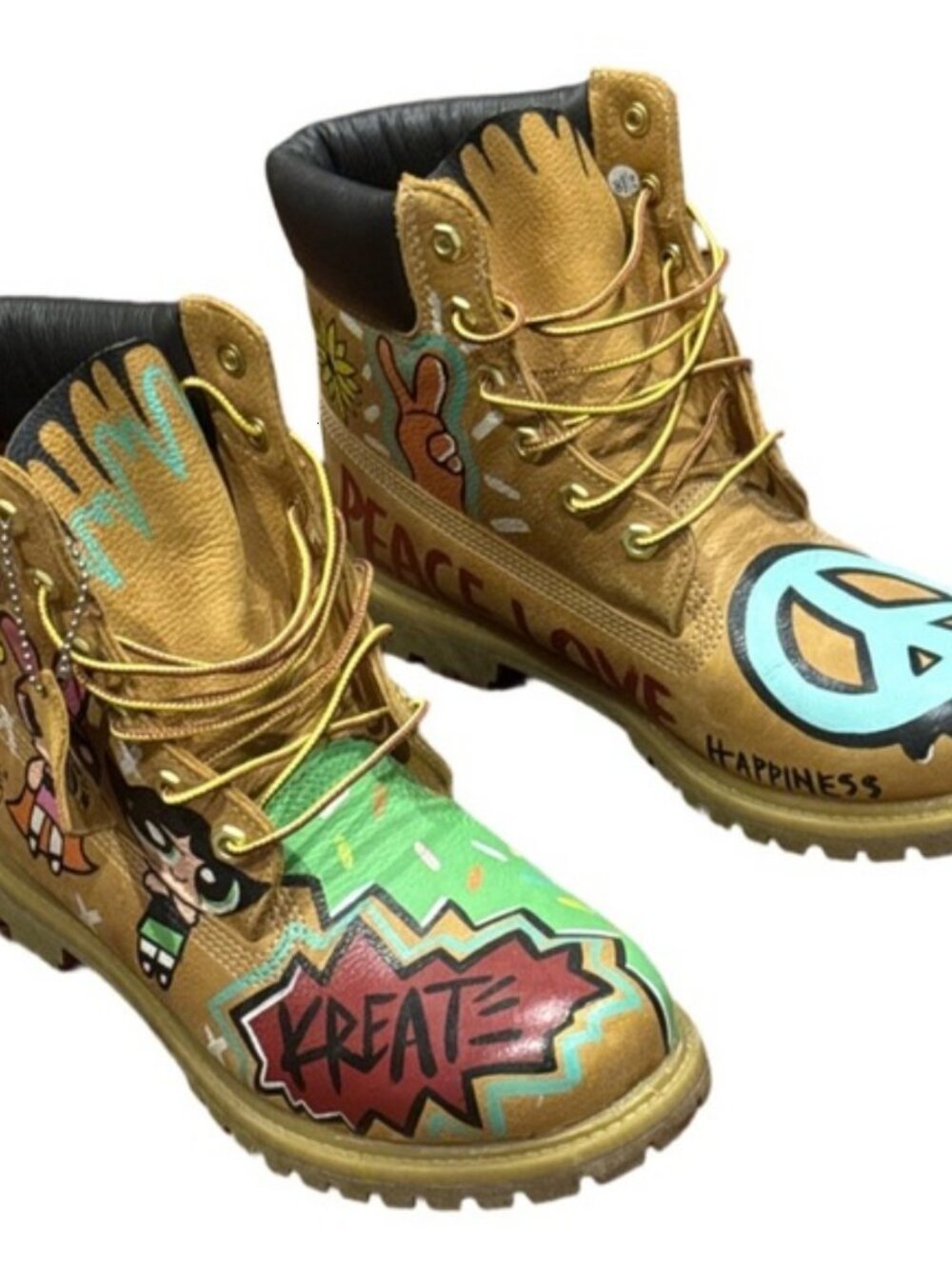TIMBERLAND Colorful Custom Boots with Art Design - Picture 8 of 10